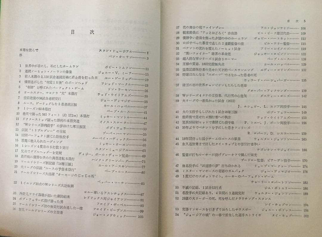 【絶版・古書】大リーグ不滅の名勝負　ベースボール・マガジン社