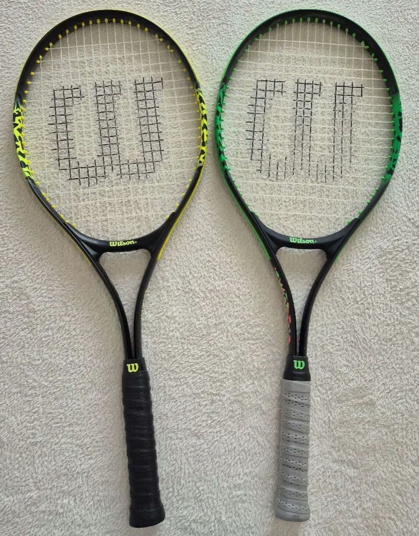 【2本セット】Wilson テニスラケット WILD THING ケース付き