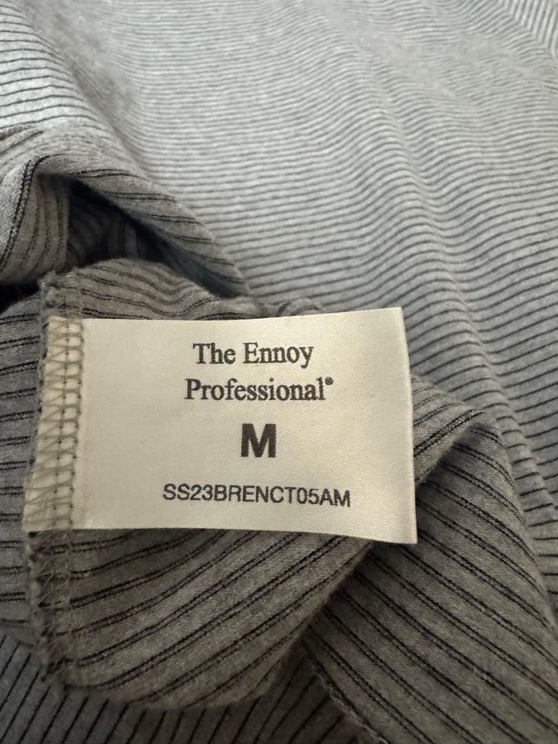 トップス ennoy S/S Border T-Shirt GRAY