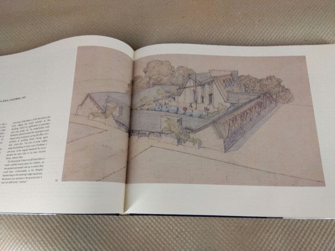 フランク・ロイド・ライト　ドローイング集　建築家　パース　作品集　画集　大型本
