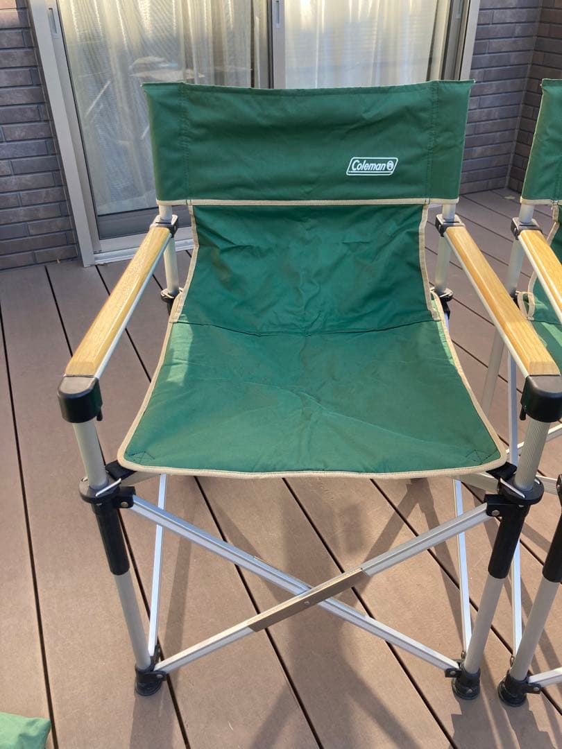 Coleman スリムキャプテンチェア 2脚セット グリーン