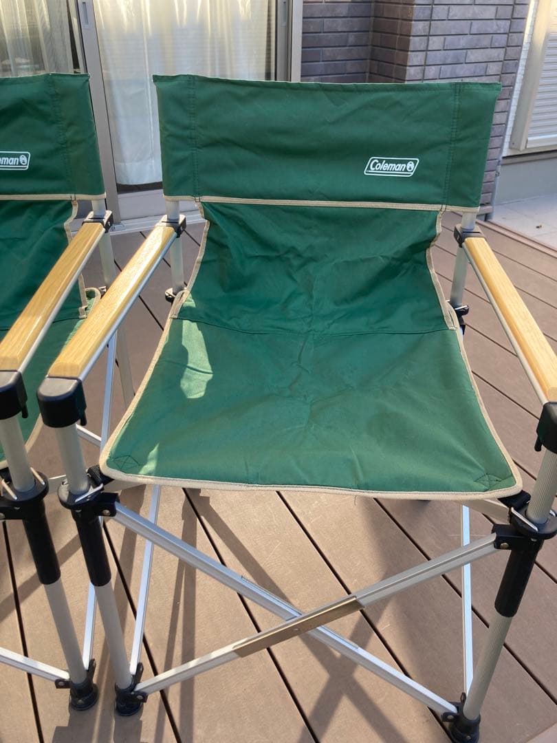Coleman スリムキャプテンチェア 2脚セット グリーン