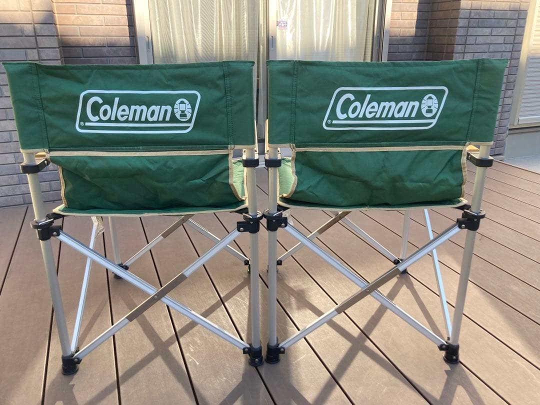 Coleman スリムキャプテンチェア 2脚セット グリーン