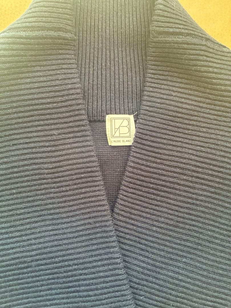 Double-breasted Knit cardigan ネイビー