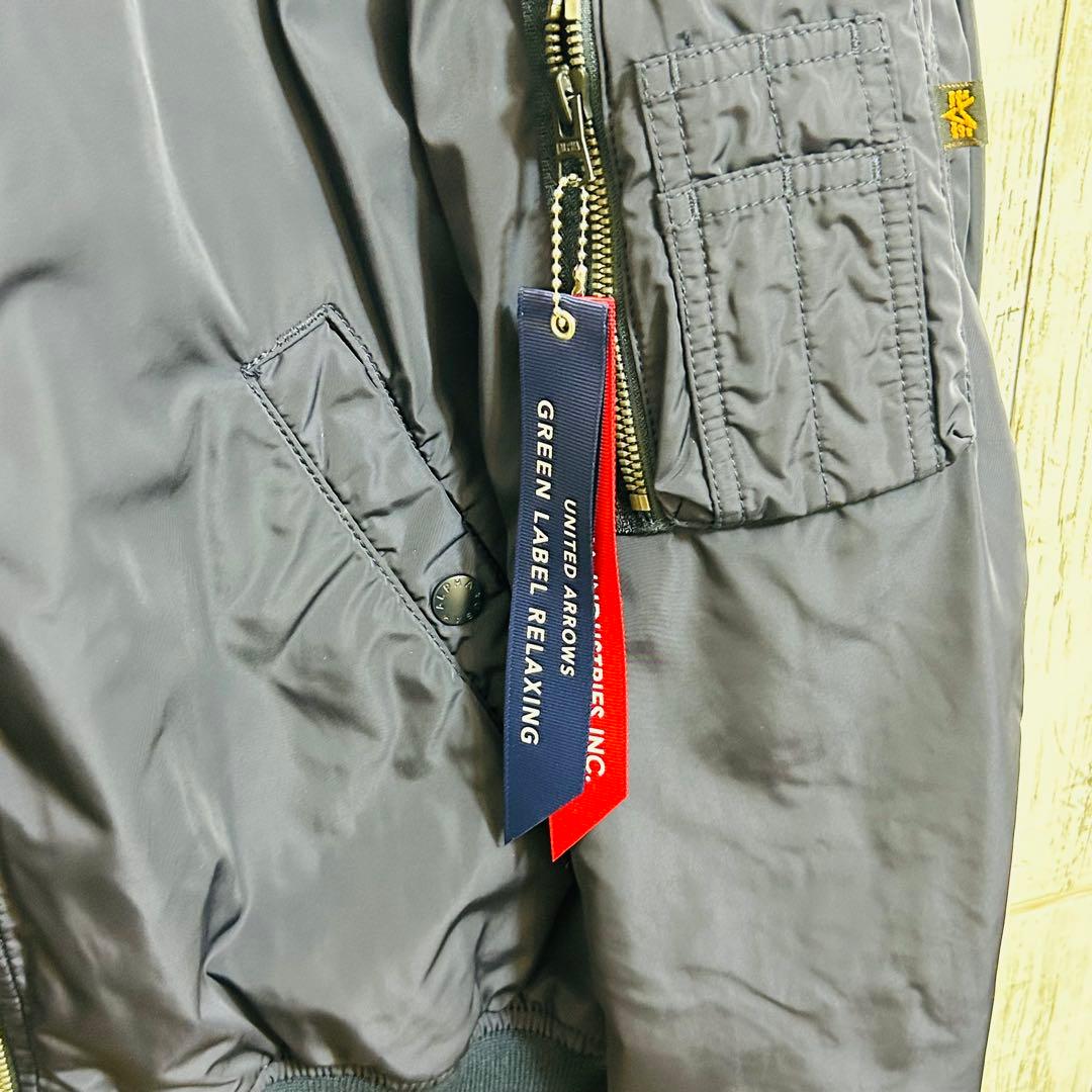 ALPHA INDUSTRIES アルファMA-1 フライトジャケット ネイビー