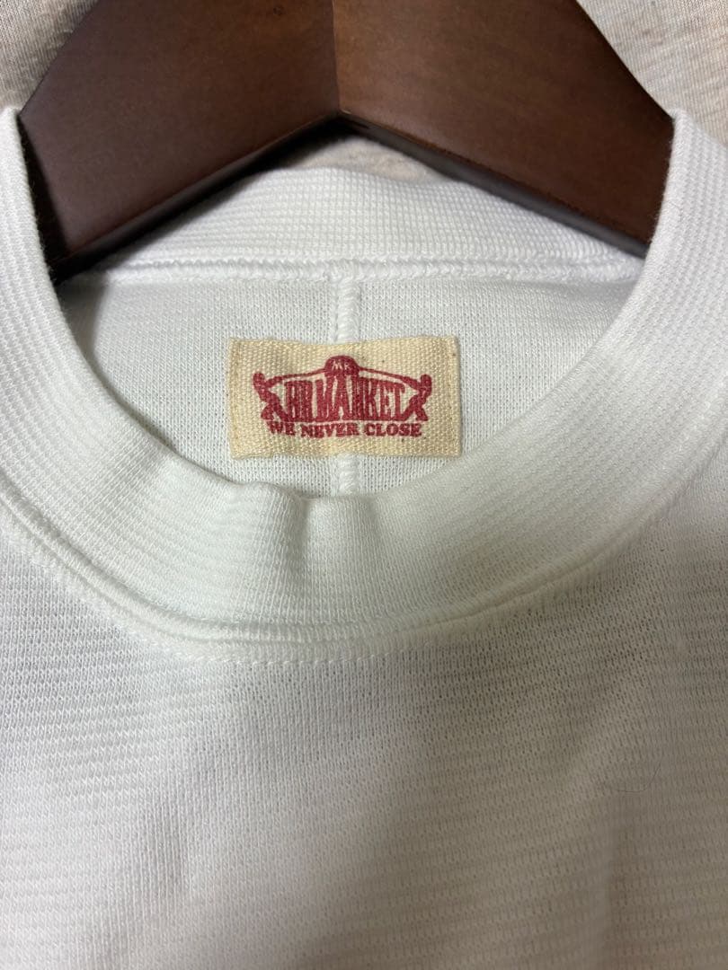 ハリウッドランチマーケット　ストレッチフライス ヘムリブ Tシャツ