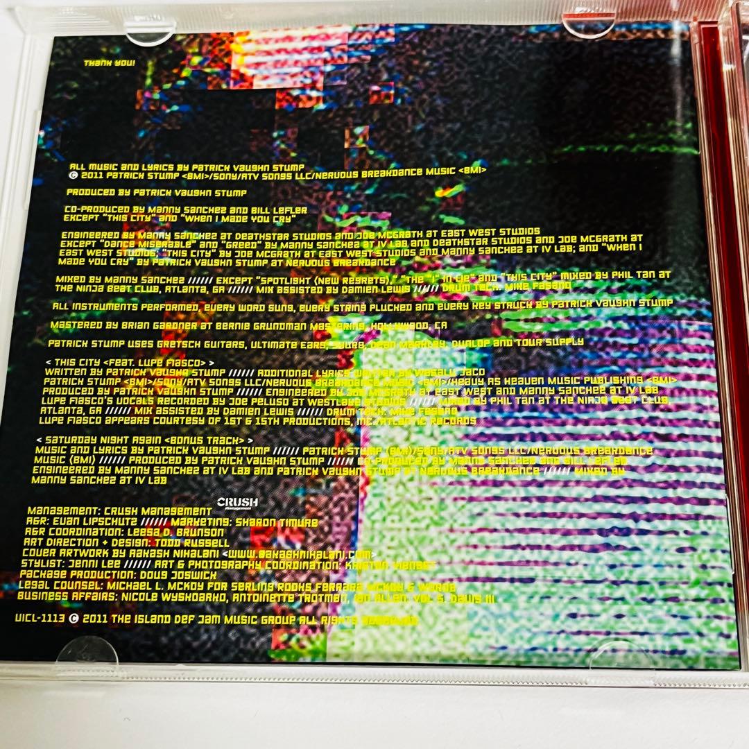 ソウル・パンク(デラックス・エディション) パトリック・スタンプ　CD 帯付