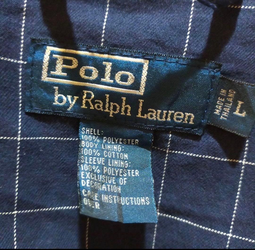 ポロラルフローレン スイングトップ ネイビー Lサイズ 刺繍ポニー