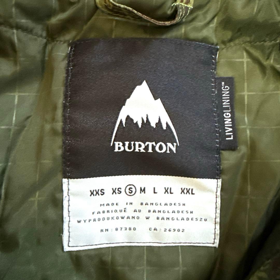 BURTON バートン　スノーボードジャケット　迷彩　カーキ　メンズS