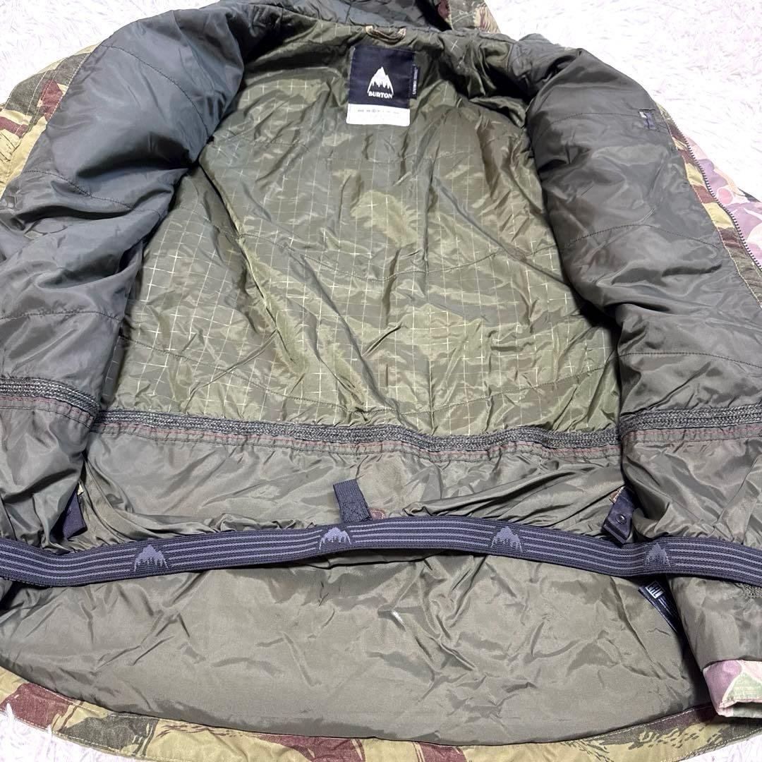 BURTON バートン　スノーボードジャケット　迷彩　カーキ　メンズS