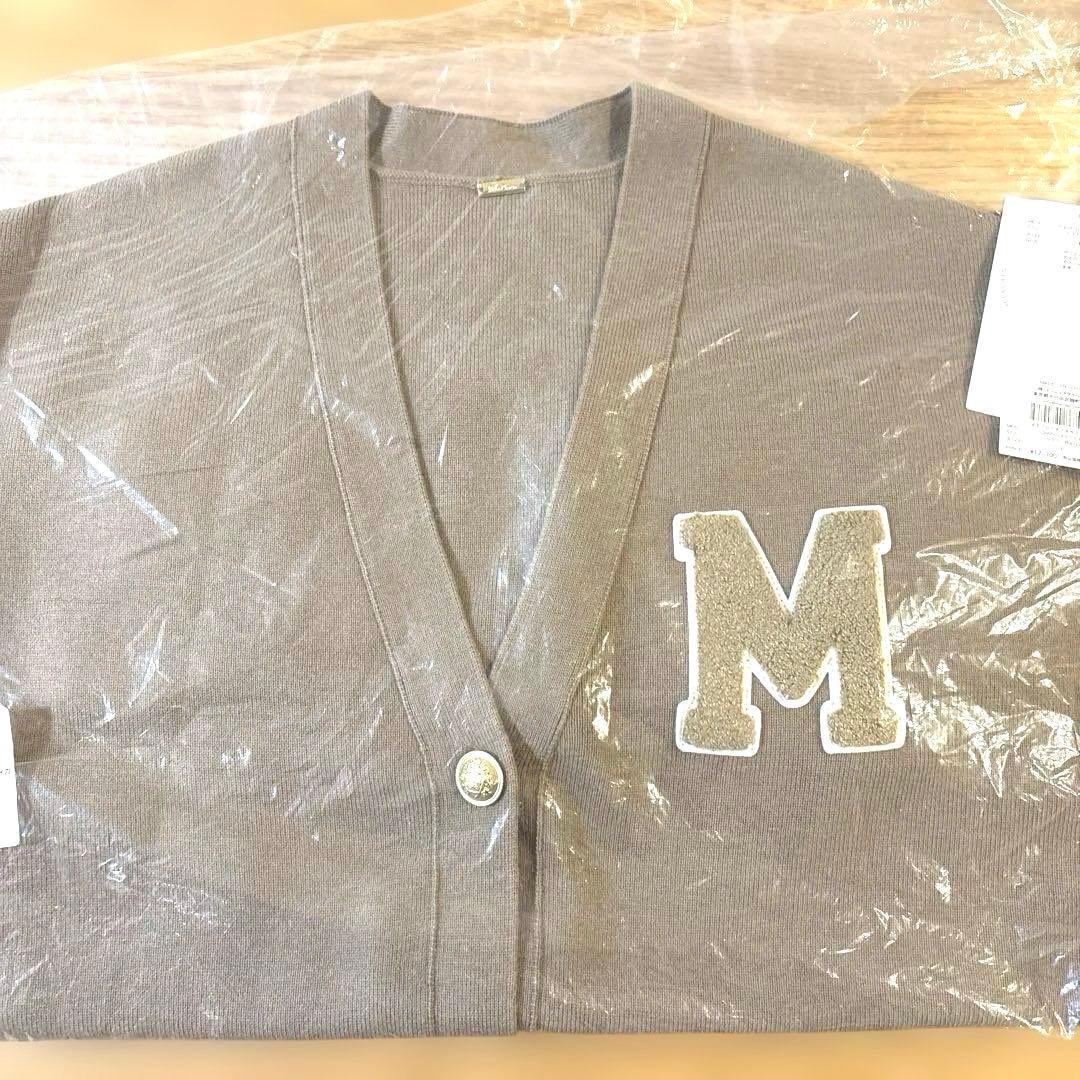 新品 mila owen アップリケデザイン金釦Vネック ニットカーディガン