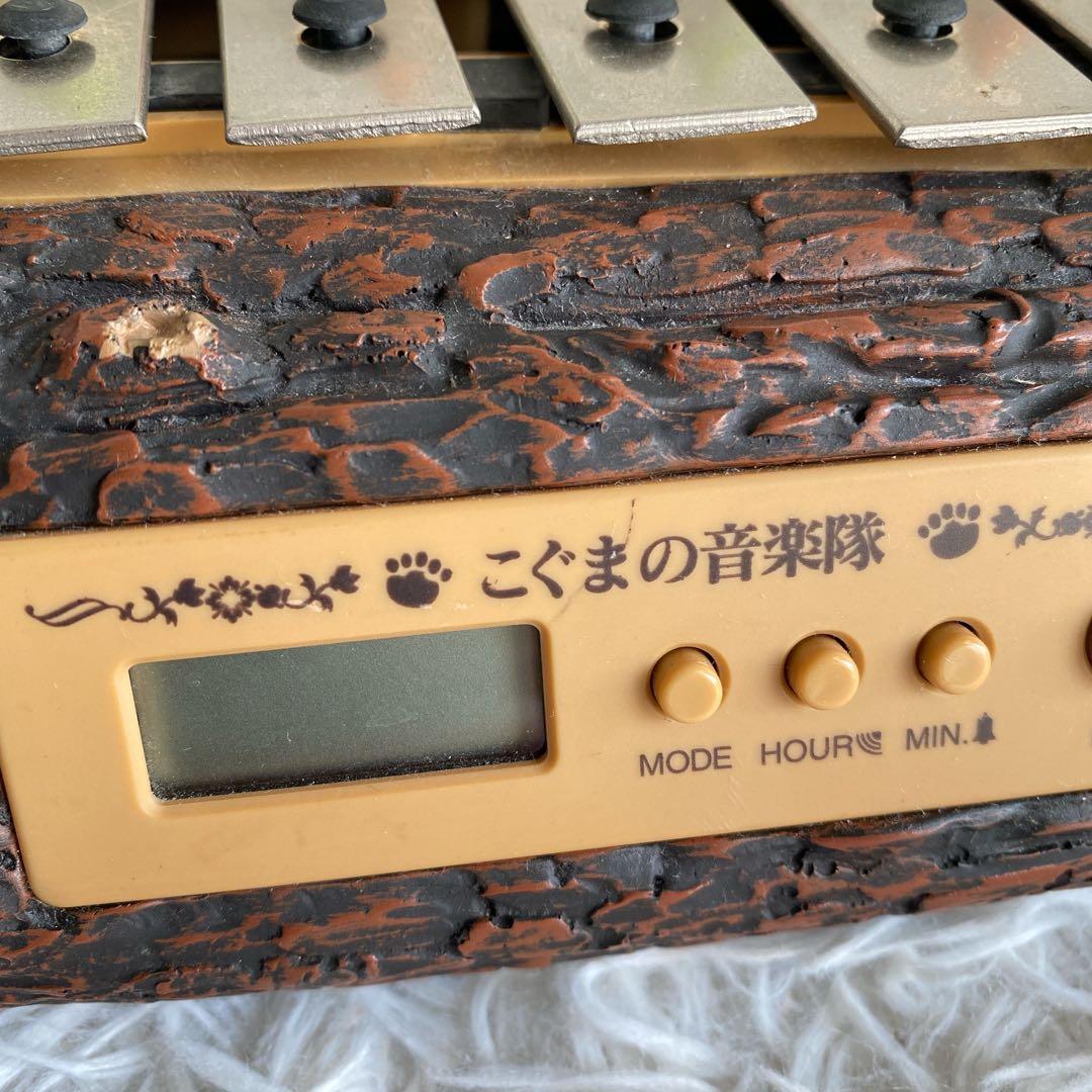 ビーアイ　こぐまの音楽隊　からくりオルゴール　シロフォン　目覚まし時計