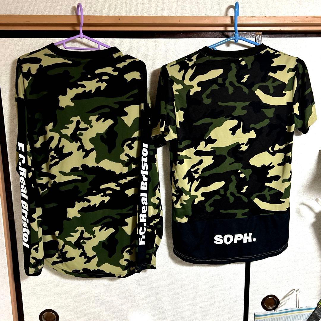 F.C.Real Bristol 迷彩柄 長袖カットソーと半袖Tシャツ２枚セット