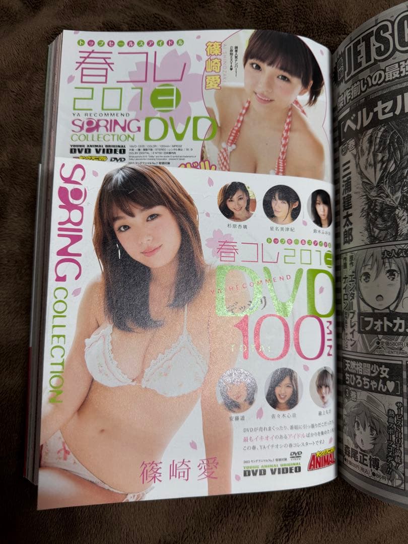 ヤングアニマル 2013年7号 篠崎愛 ベルセルク37巻別カバー未切 DVD付き