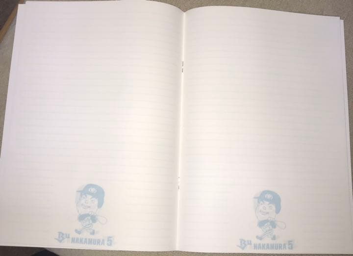 近鉄バファローズ 中村紀洋 B5 ノート サイン印刷済 2001年 ５冊纏め