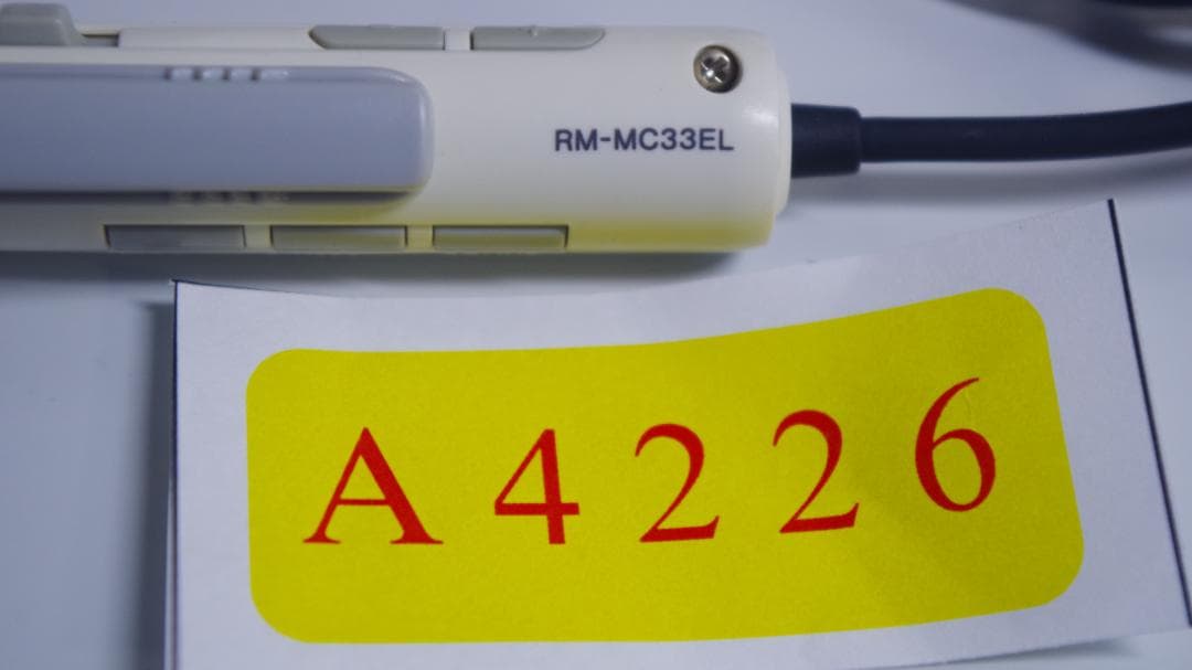 A4226 SONY リモコン RM-MC33EL