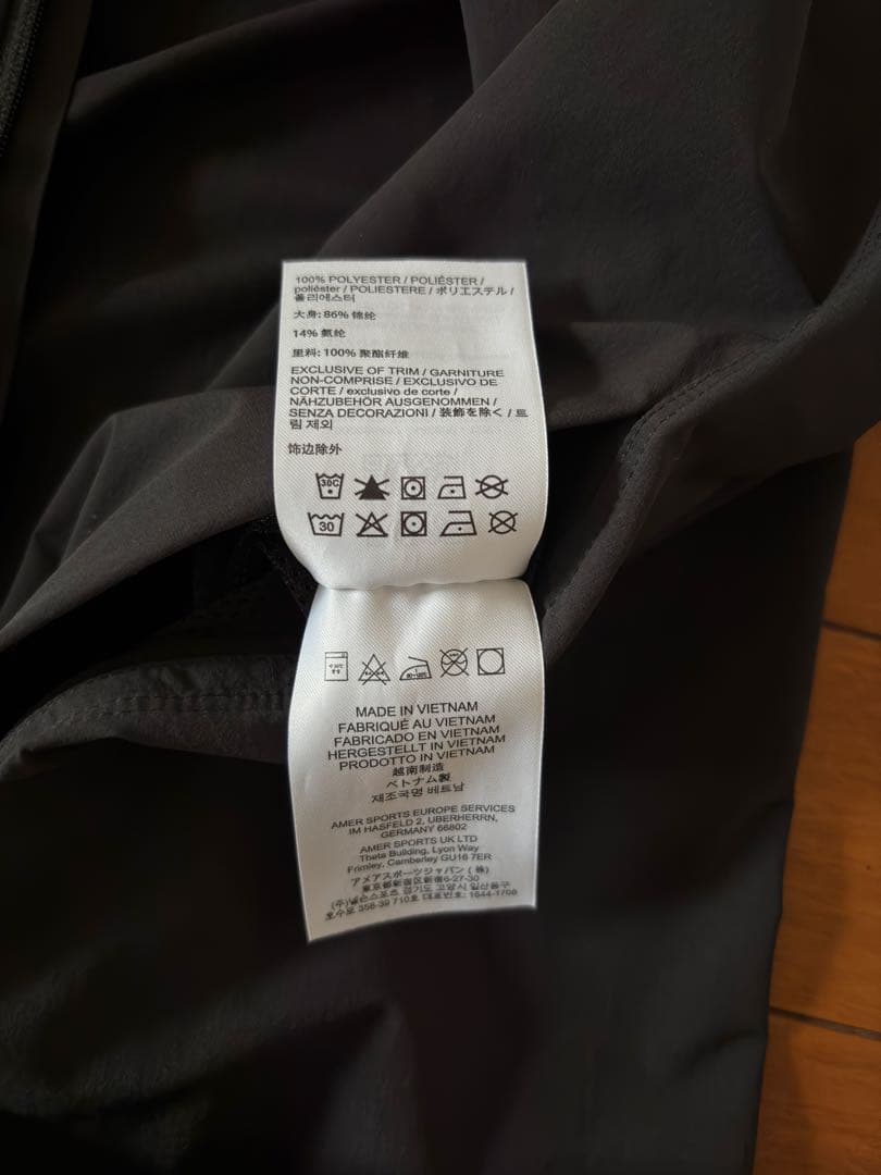 ARC'TERYX ガンマライトウェイトジャケット men's S ブラック