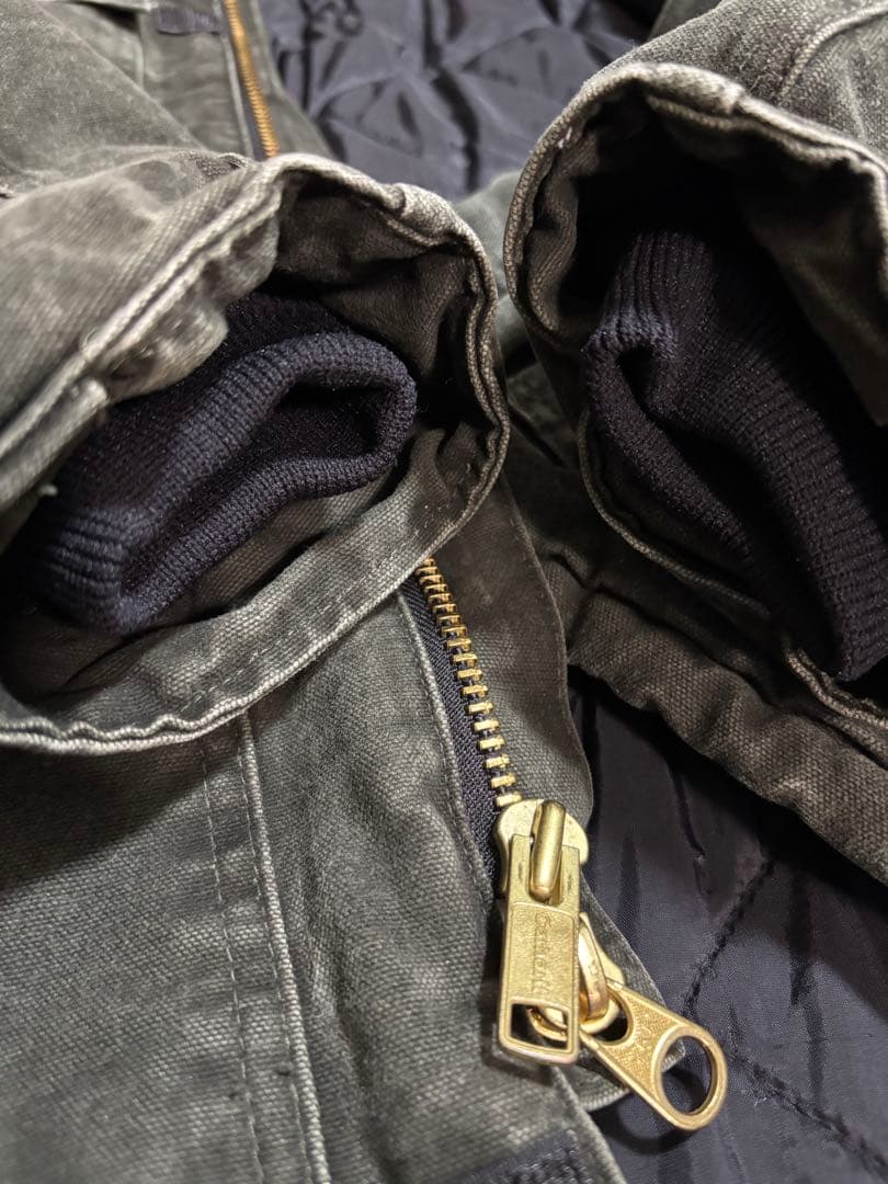 ジャケット・アウター Carhartt Moss green faded Duck coat