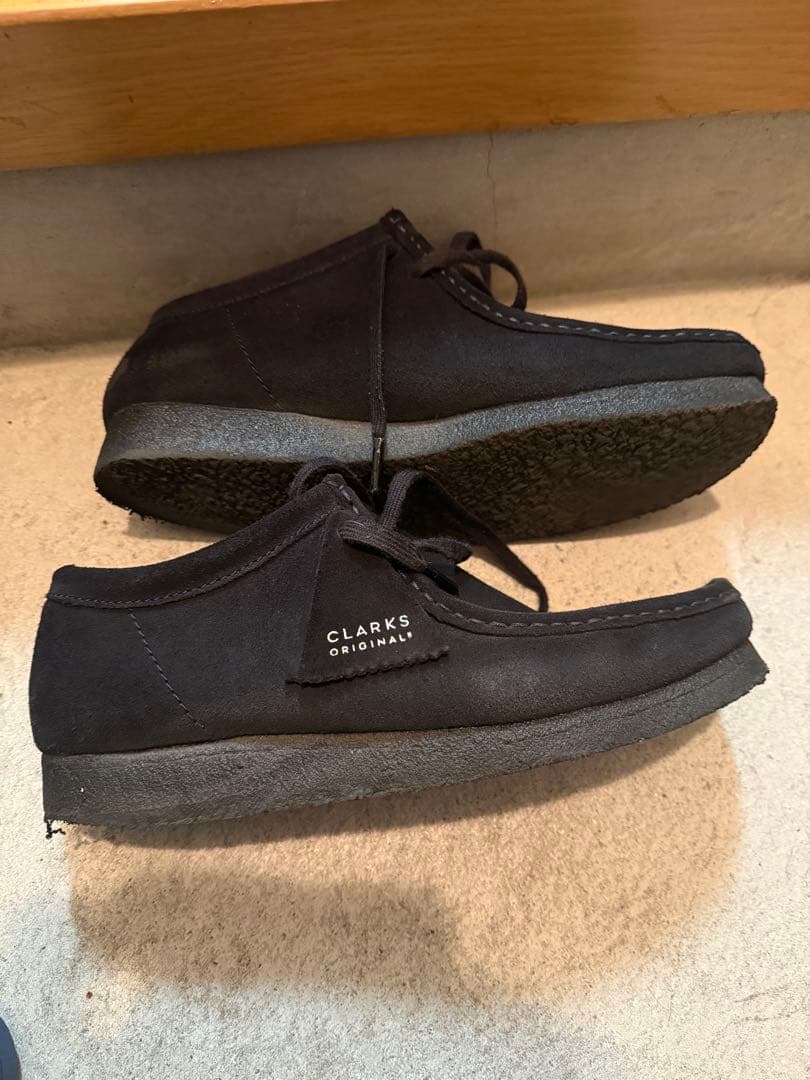 Clarks Wallabee ワラビー 26.5cm 黒 ブラック