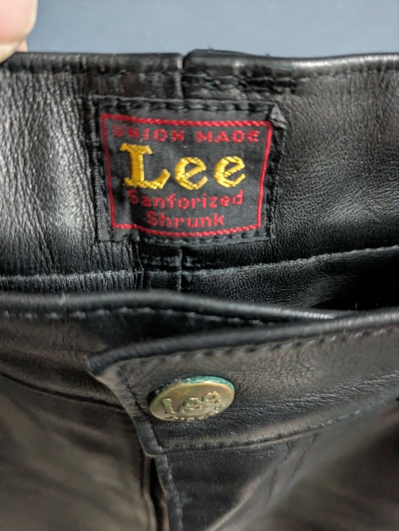 Lee レザーパンツ