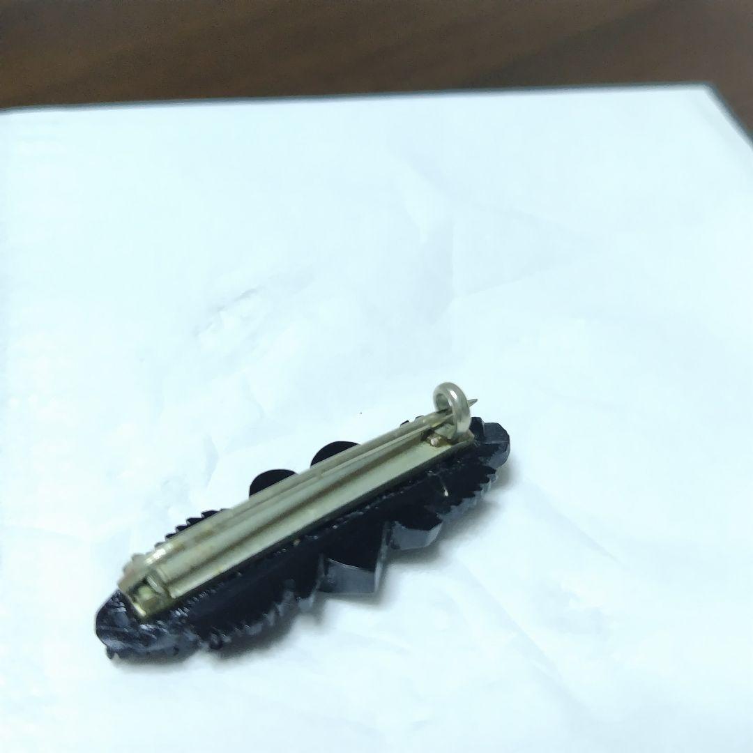 専用お値下　ジェット　アンティークブローチ　antique jet　黒玉