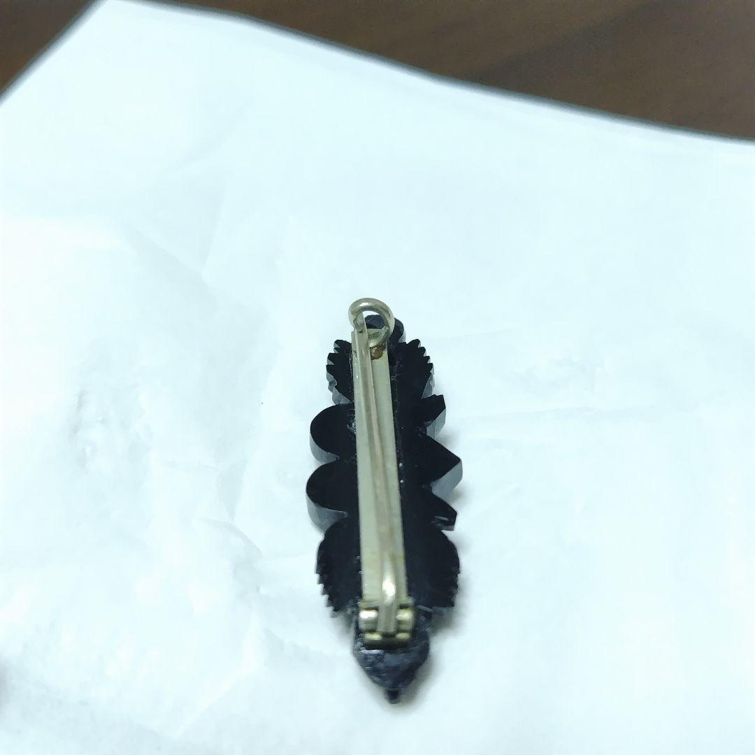専用お値下　ジェット　アンティークブローチ　antique jet　黒玉