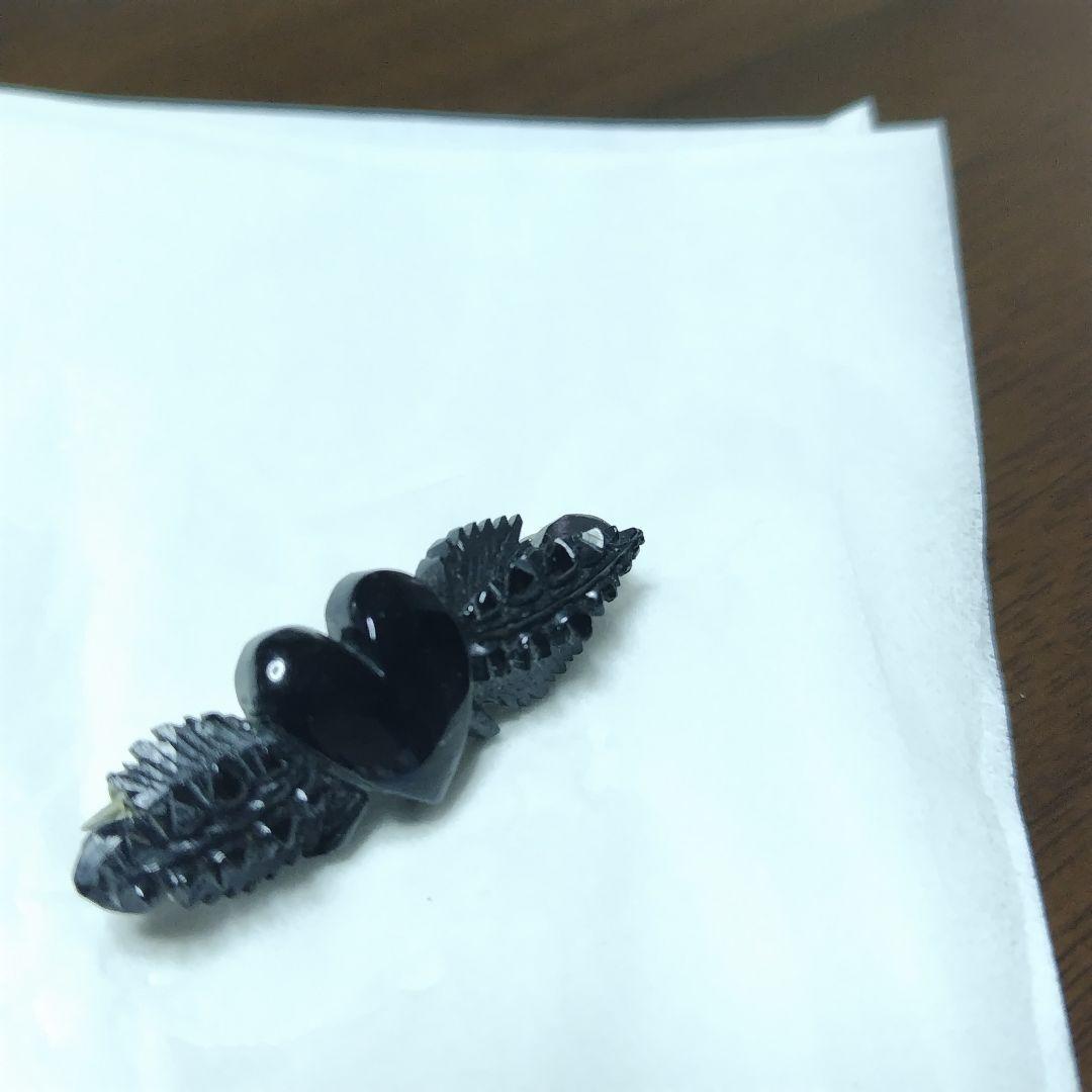 専用お値下　ジェット　アンティークブローチ　antique jet　黒玉