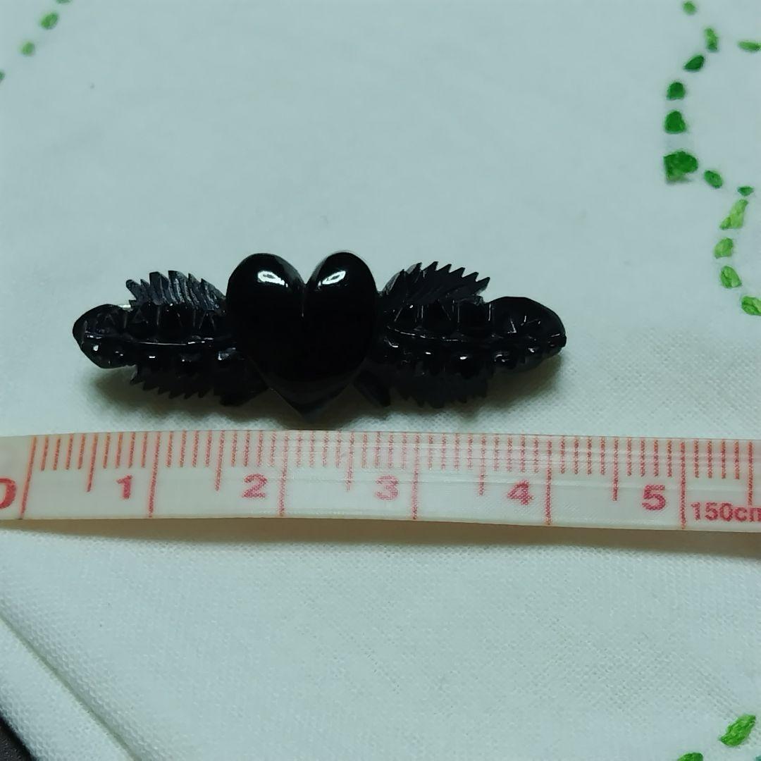 専用お値下　ジェット　アンティークブローチ　antique jet　黒玉
