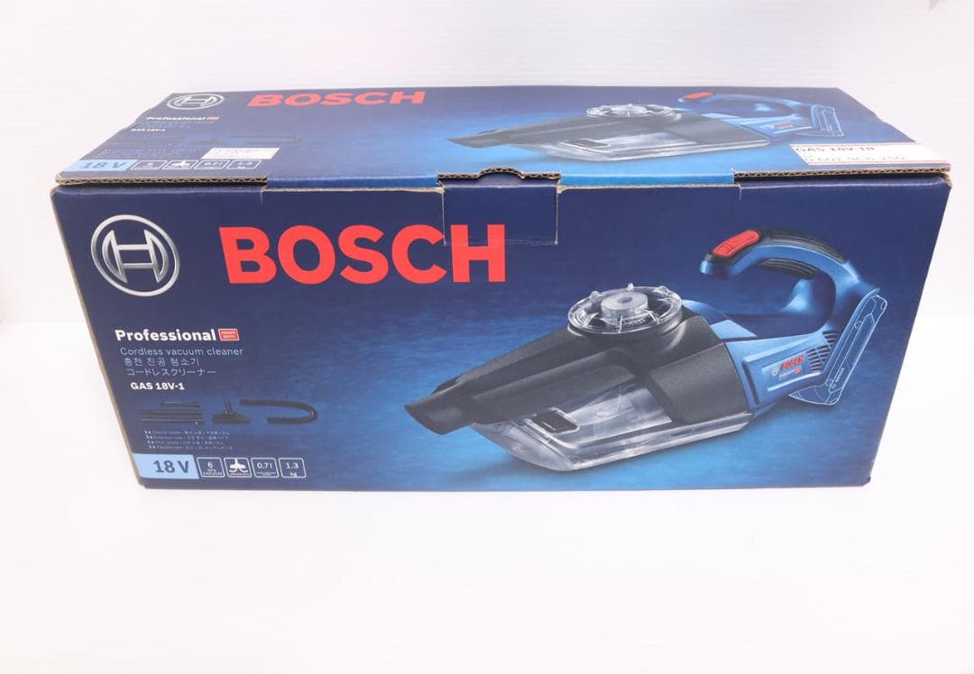 BOSCH（GAS18V-1H）コードレス掃除機 本体のみ（壁用ホルダ付き）