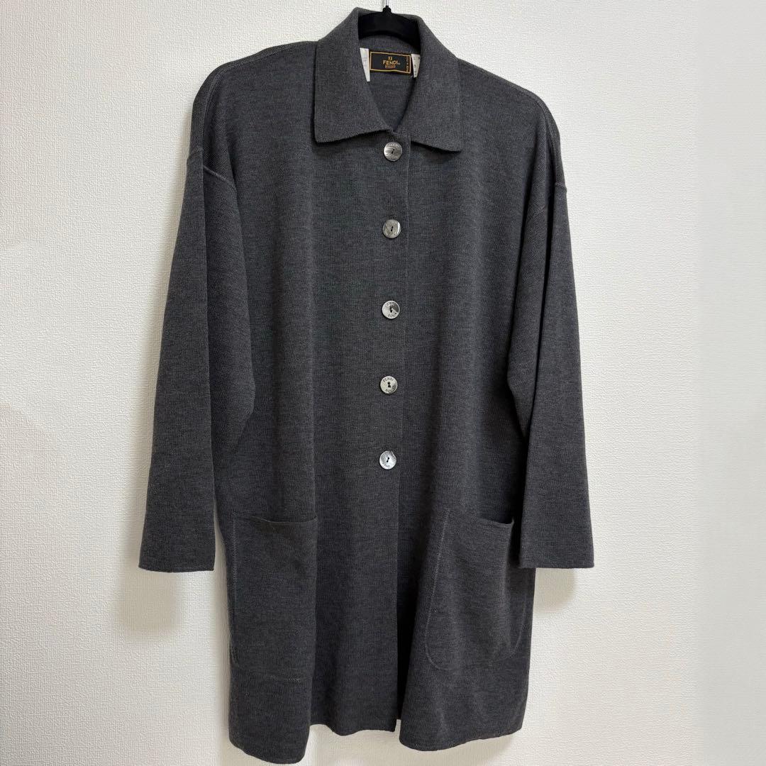 【美品】FENDI フェンディ カーディガン コート サイズS