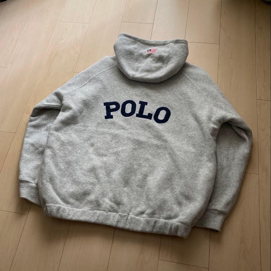 polo sport フリース キルティング hoodie ジャケット パーカー