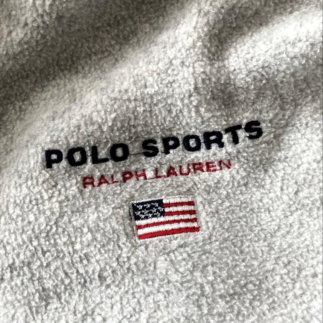 polo sport フリース キルティング hoodie ジャケット パーカー