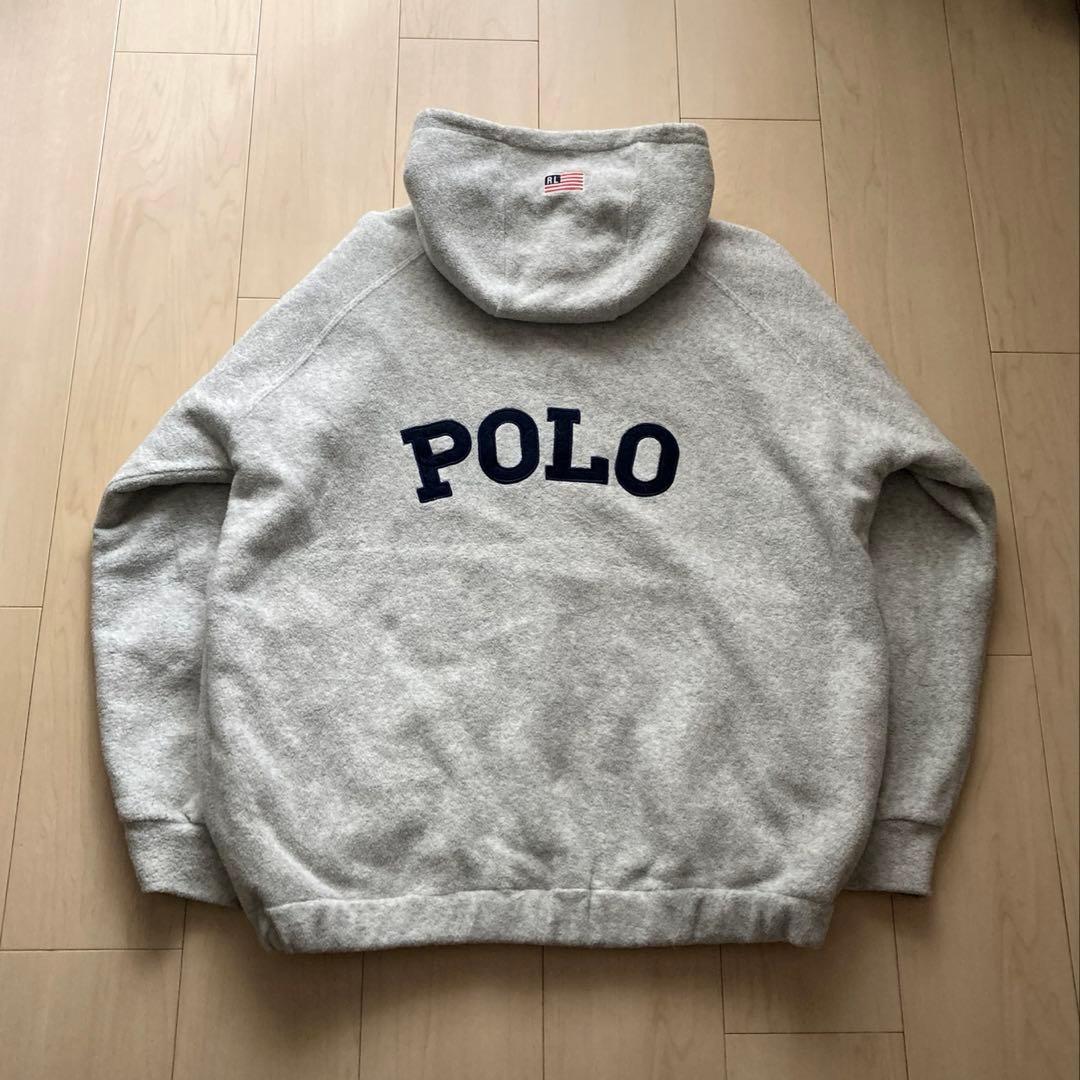polo sport フリース キルティング hoodie ジャケット パーカー