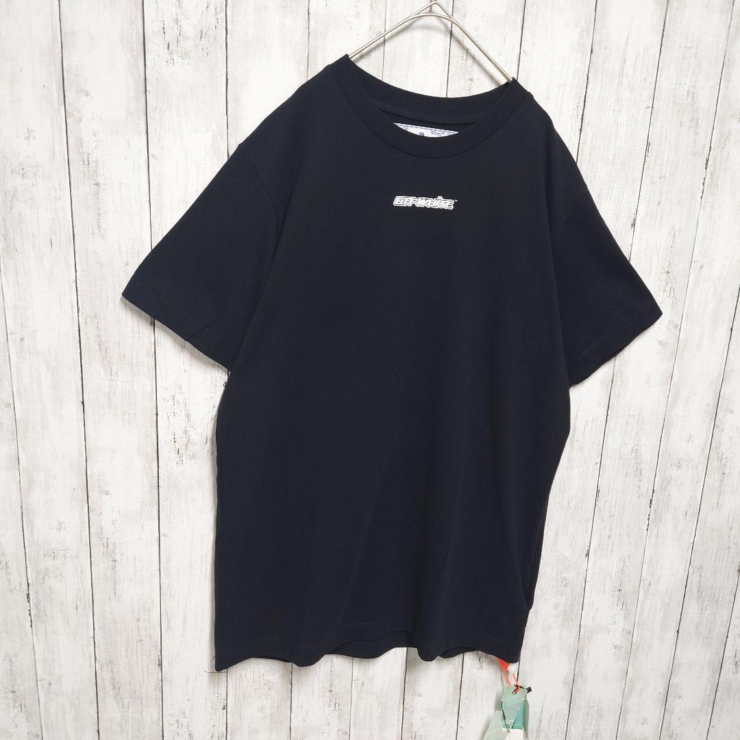 【QR鑑定済】オフホワイト　マーカー　クロスアロー　バックプリント　Tシャツ