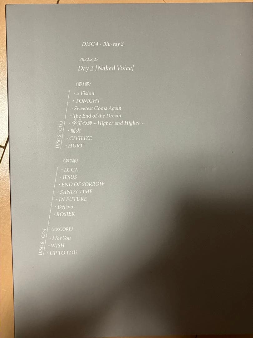 LUNA SEA 復活祭 LIVE CD Blu-ray