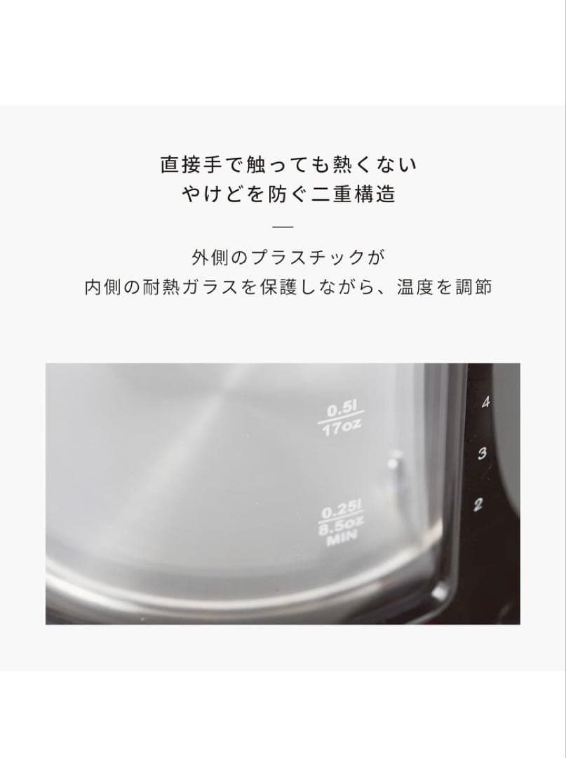 名作!デザイン家電 BODUM ボダム 電気ケトル 1.1L ダブルウォール