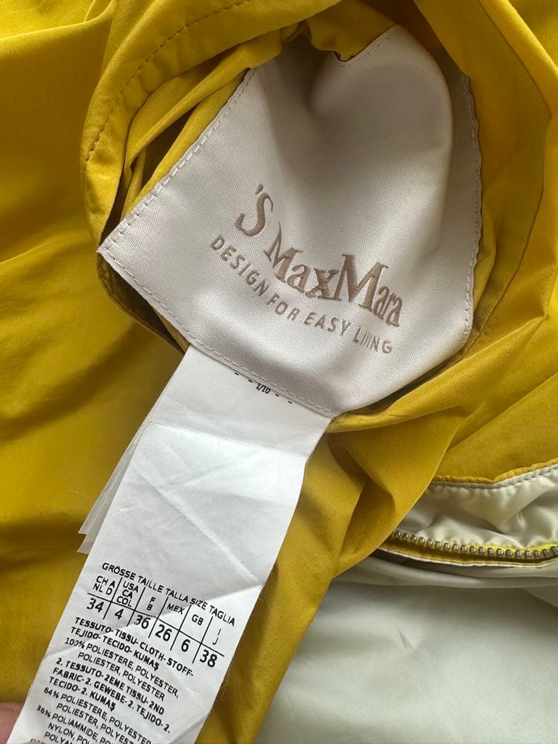 エスマックスマーラ‘SMaxMara☆リバーシブルフード付薄手スプリングコート春