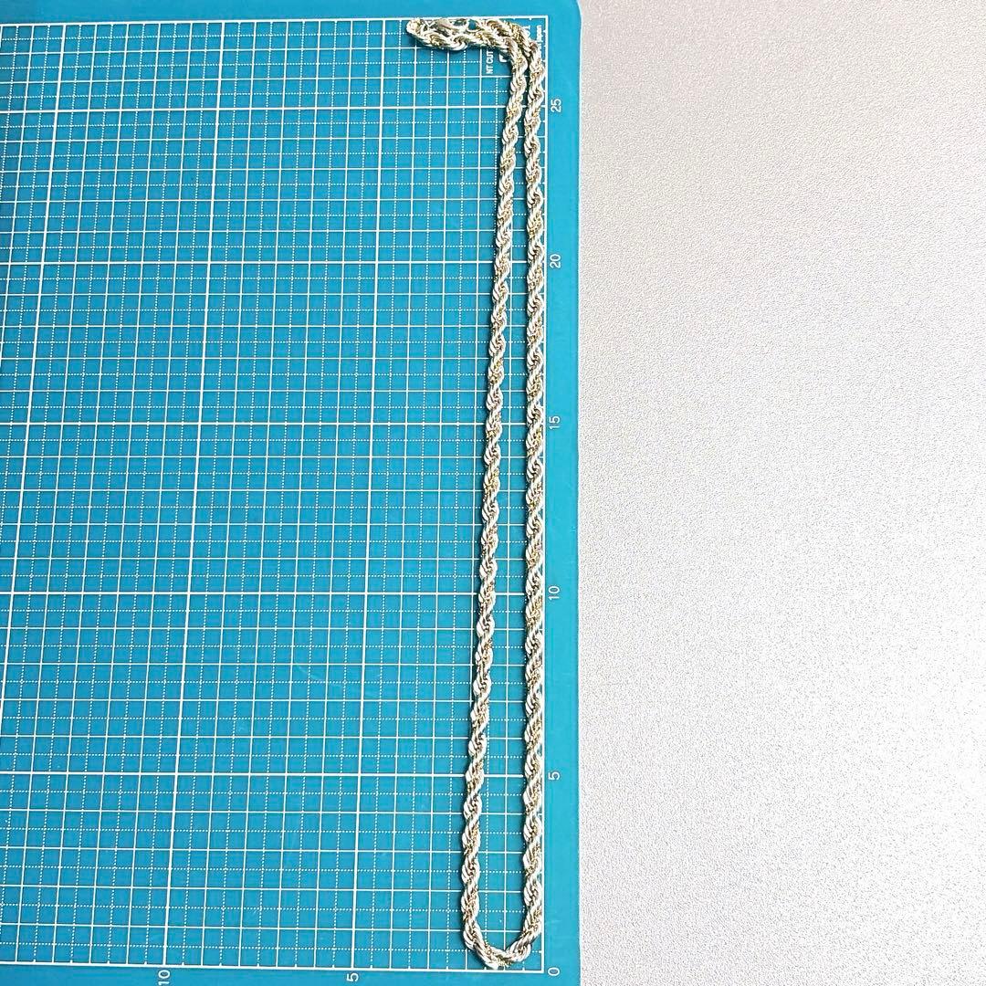【美品】60.7cm ティファニー ツイストスクリューネックレス 14K/925