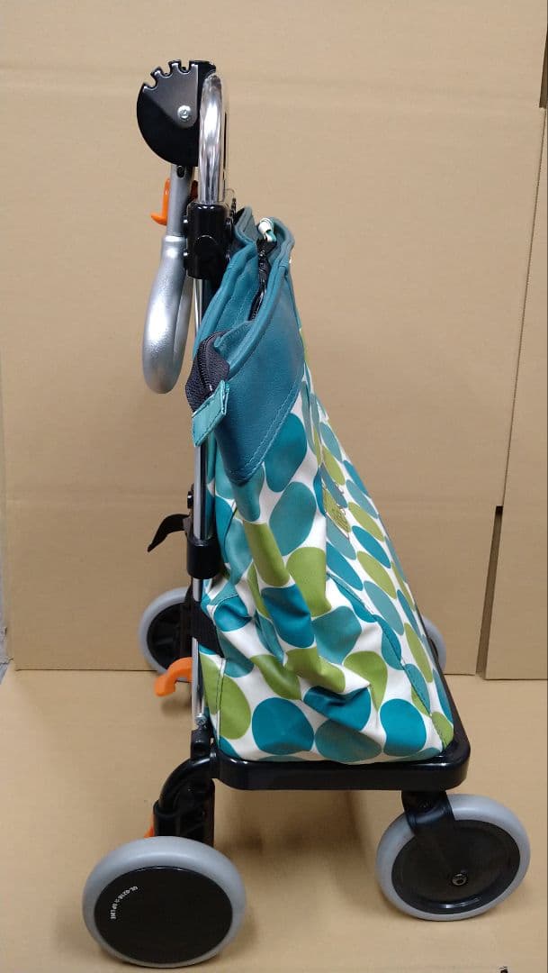 【展示品・未使用】ショッピングカート　グリーン
