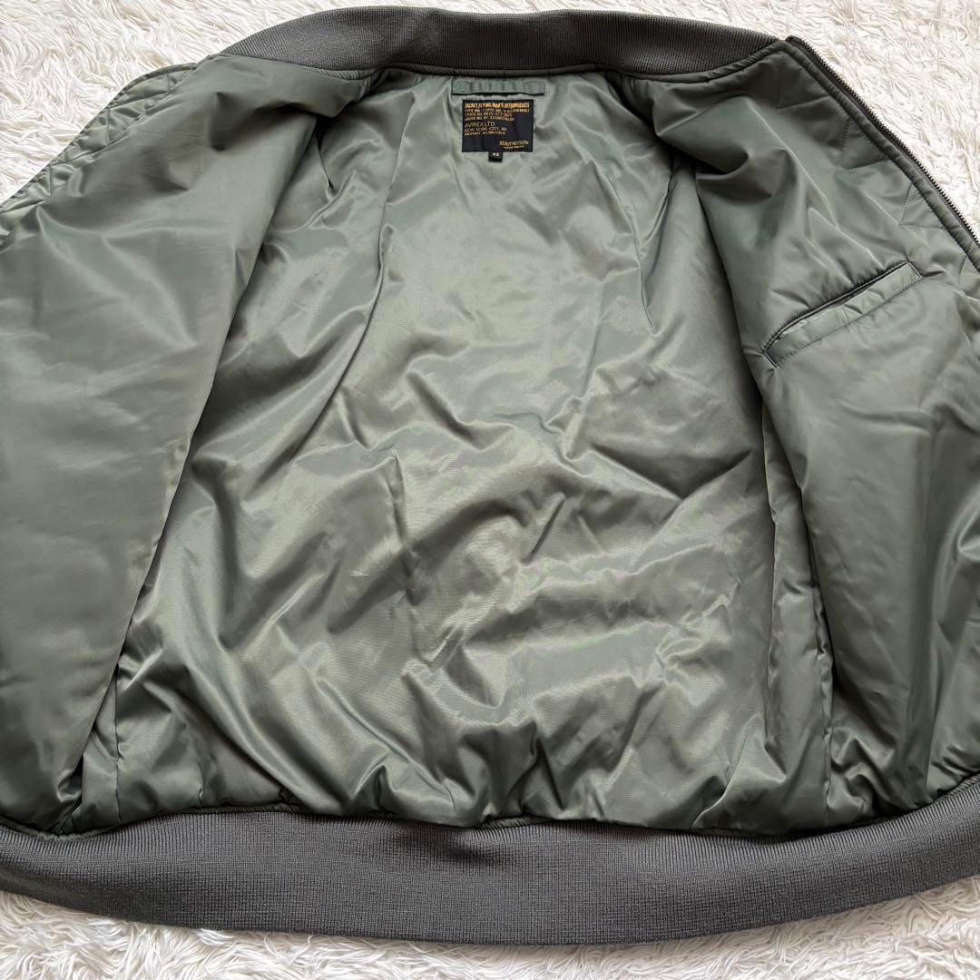 極美品　BEAUTY&YOUTH別注 AVIREX ナイロン MA-1 42