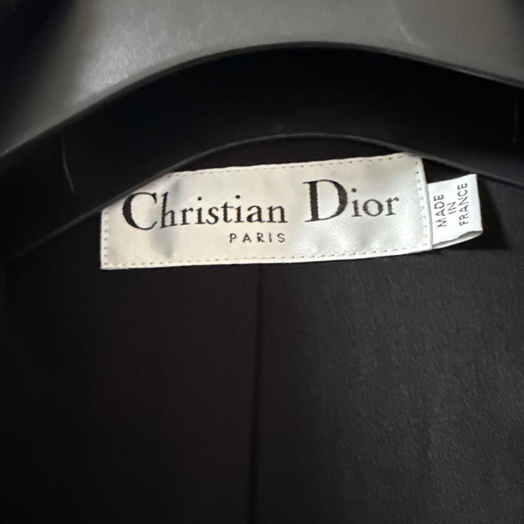 Christian Diorウール ブラック テーラードジャケット 38