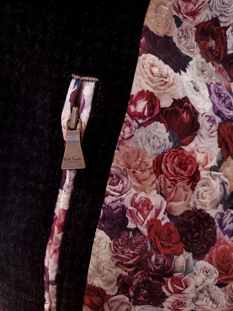 【極美品】 Paul Smith カシミヤ ブルゾン 花柄 ウール 日本製