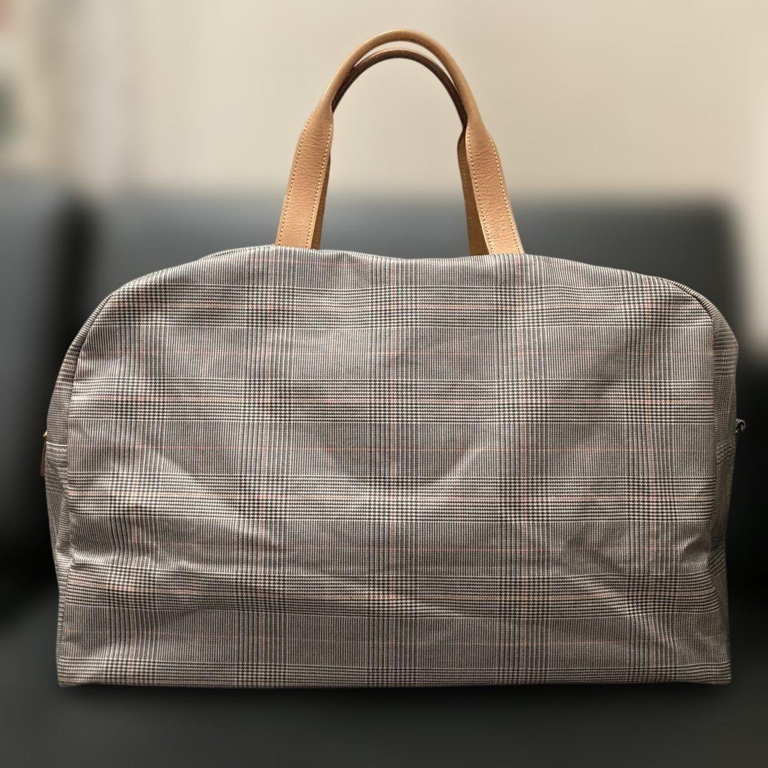 超美品　ツモリチサト キャリー ボストンバッグ グレンチェック