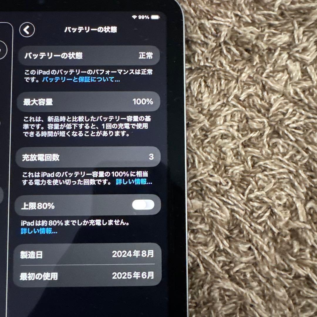 iPad mini スペースグレー（第7世代A17pro）