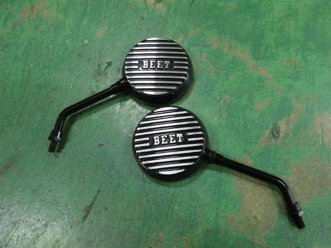 ロゴ有　アルフィンミラー　ロング　汎用　10mm BEET　キジマ