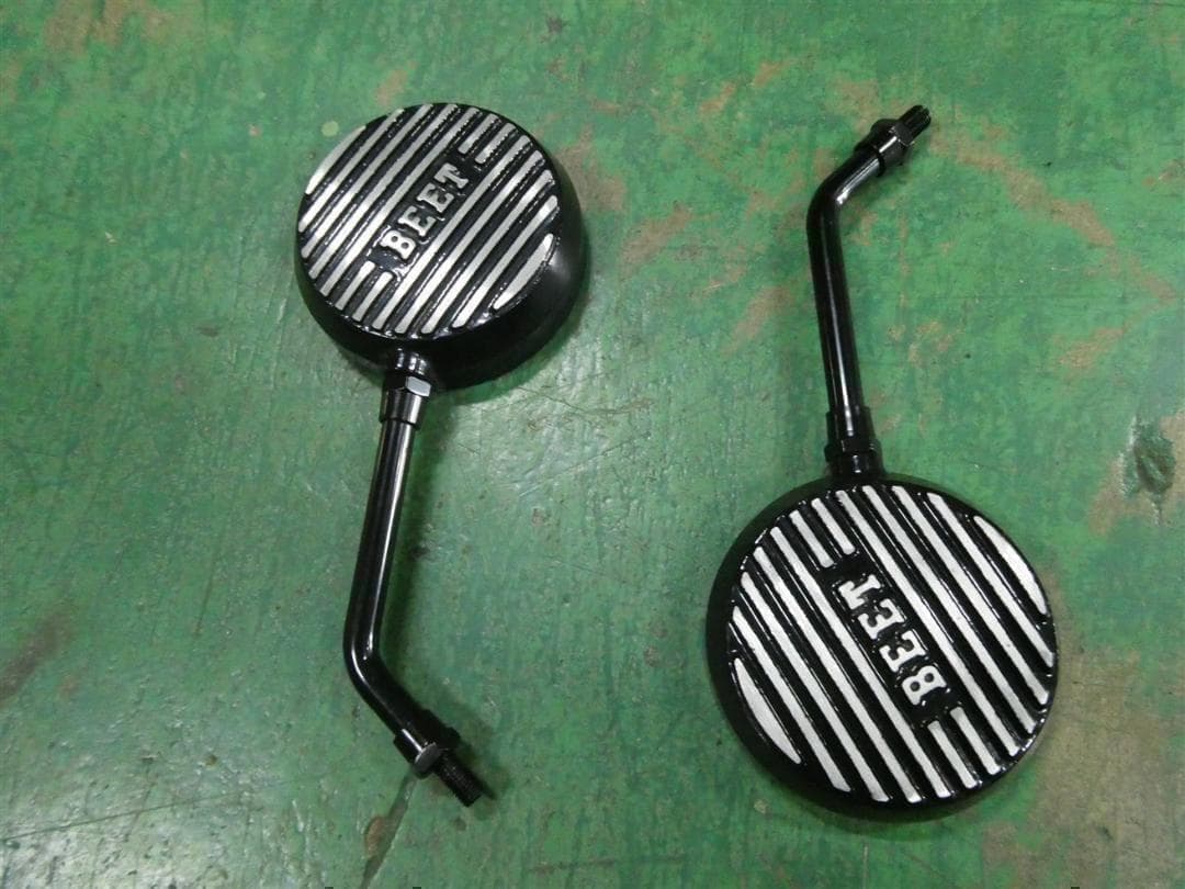ロゴ有　アルフィンミラー　ロング　汎用　10mm BEET　キジマ