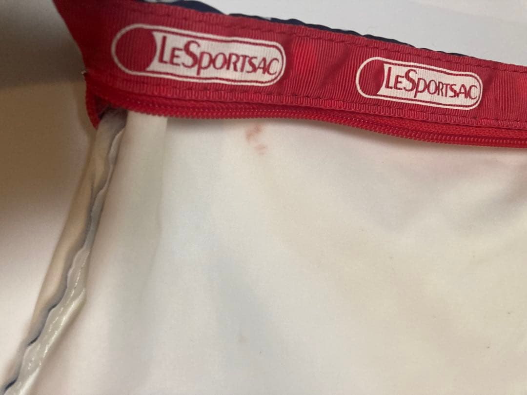 TTTさま専用　LeSportsac ドット柄 ボストンバッグ ネイビー レッド