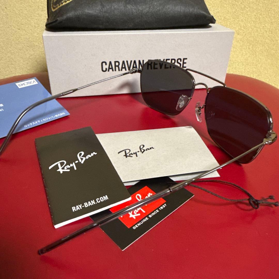 未使用品Ray-Ban キャラバン　リバースORBR0102S 004/GA