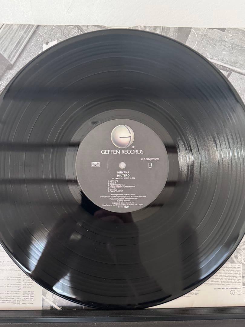 『NIRVANA』 IN UTERO 国内盤帯付き レコード