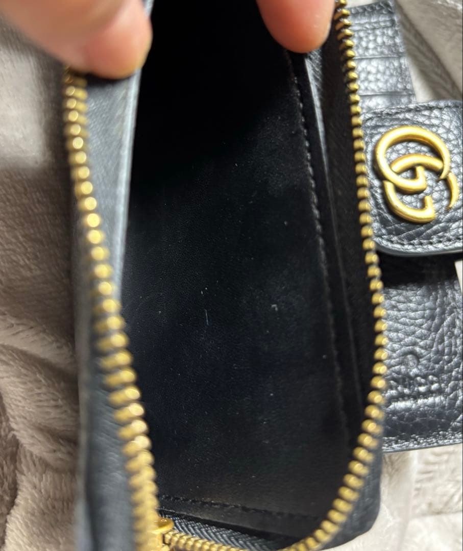 GUCCI バンブー付き ダブルG ミディアム ウォレット